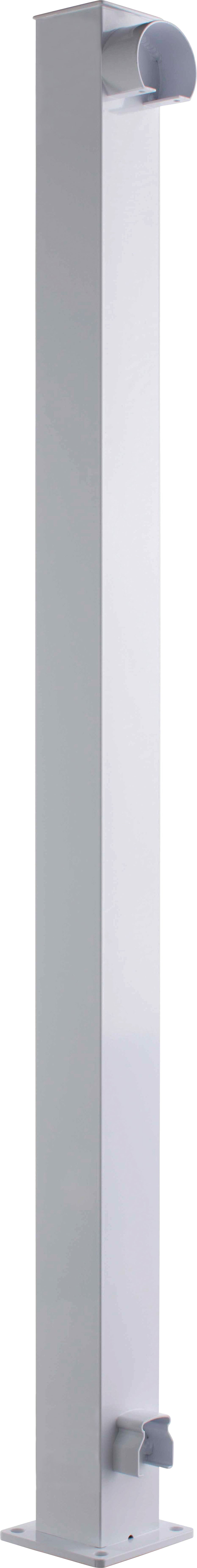 Railing 36" Tall - 2" Aluminum Top Mount Start/End STAIR Post Kit - Powdercoated White (per each)