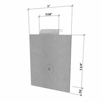 Edge Clip fastener used to hold down deck perimeter boards securely