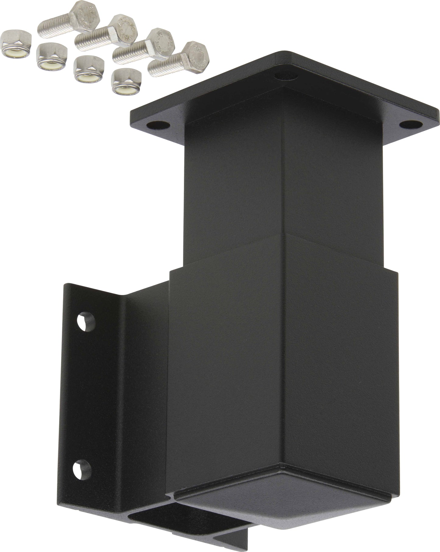 Railing Start/End/In-Line Post Fascia Mount Adaptor Kit - Powdercoated Black (per each)