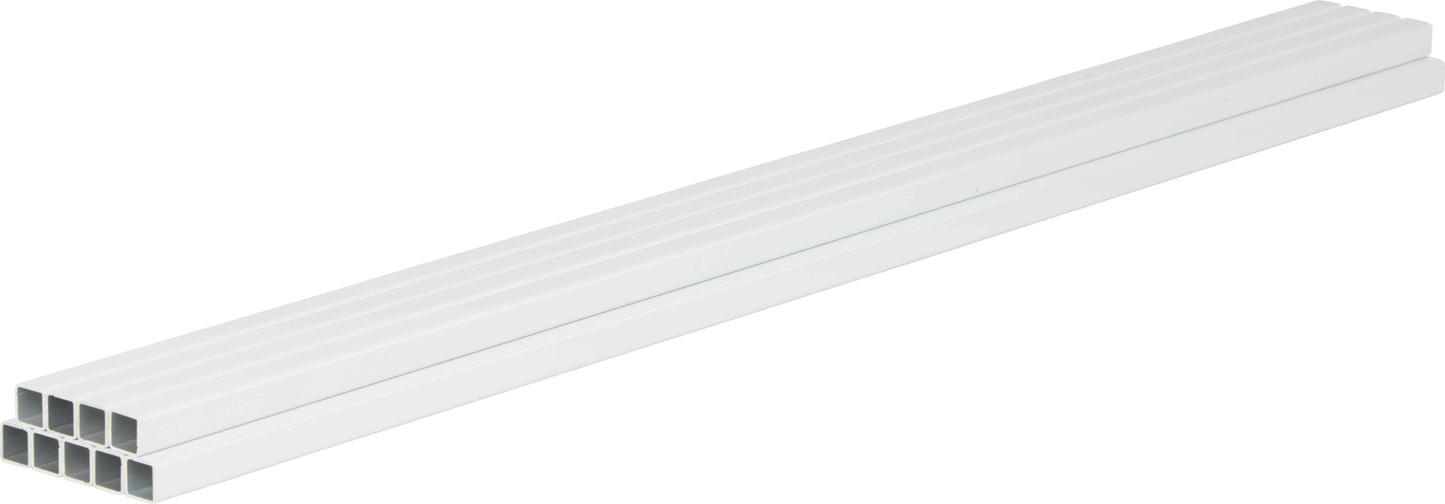 Railing 42" Tall - Aluminum Stair Handrail Kit - Powdercoated White (per 6 feet)