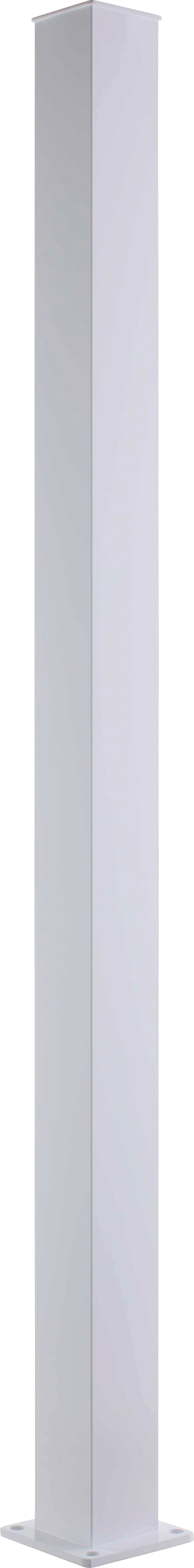 Railing 42" Tall - 2" Aluminum Top Mount Start/End STAIR Post Kit - Powdercoated White (per each)