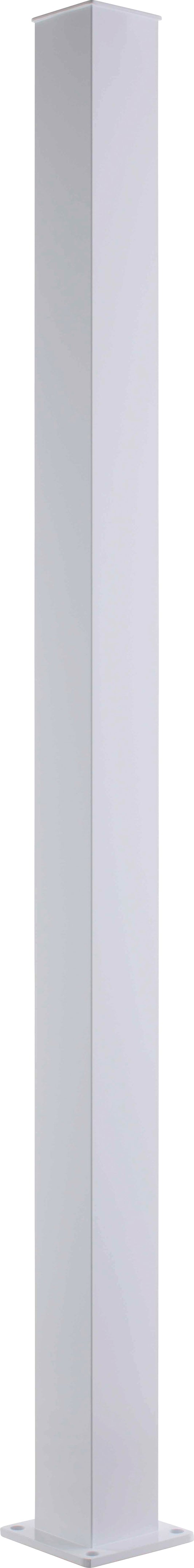 Railing 42" Tall - 2" Aluminum Top Mount Start/End STAIR Post Kit - Powdercoated White (per each)