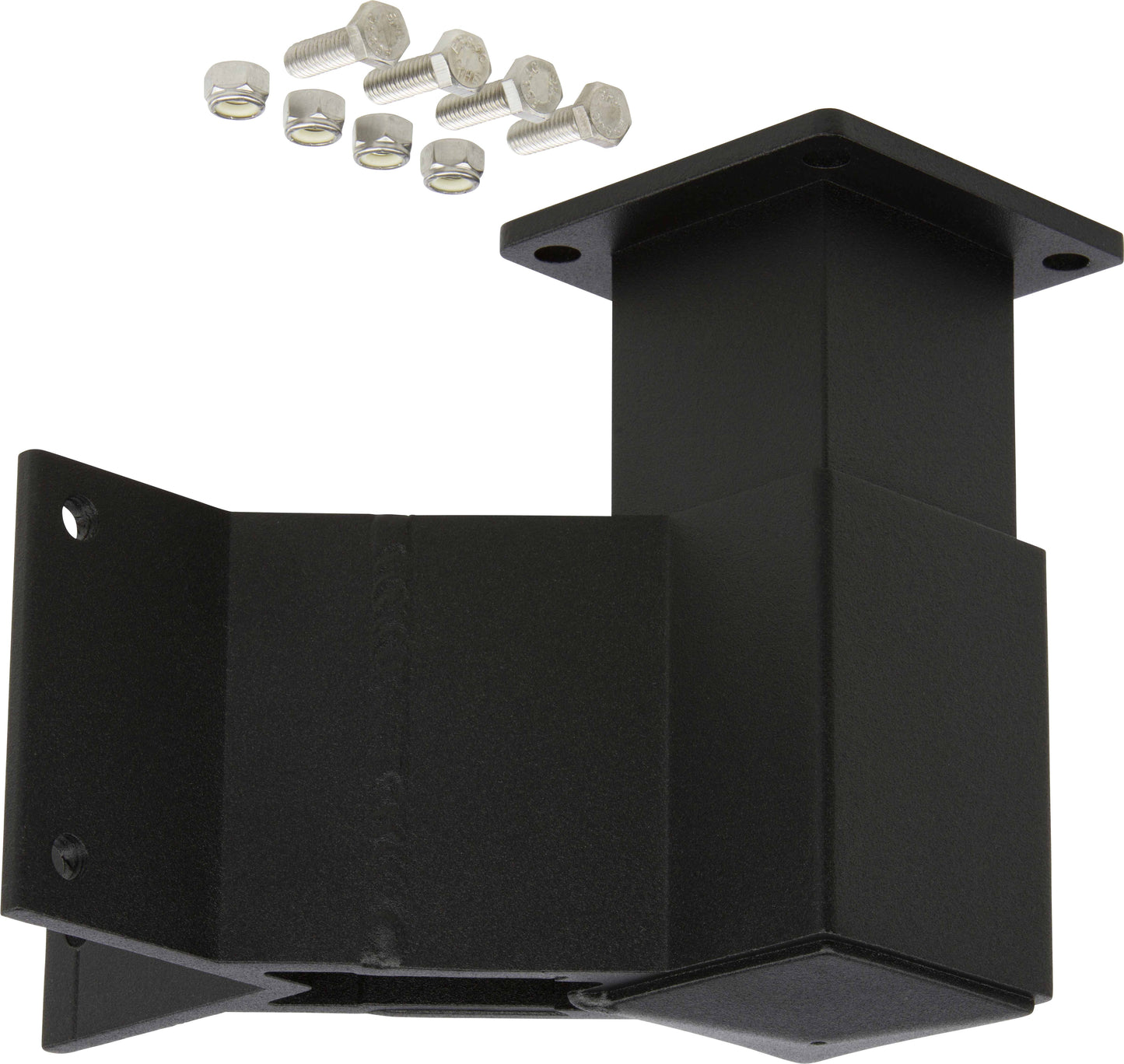 Railing 90° Outside Corner Post Fascia Mount Adaptor Kit - Powdercoated Black (per each)