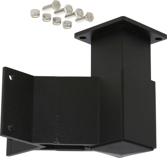 Railing 90° Outside Corner Post Fascia Mount Adaptor Kit - Powdercoated Black (per each)