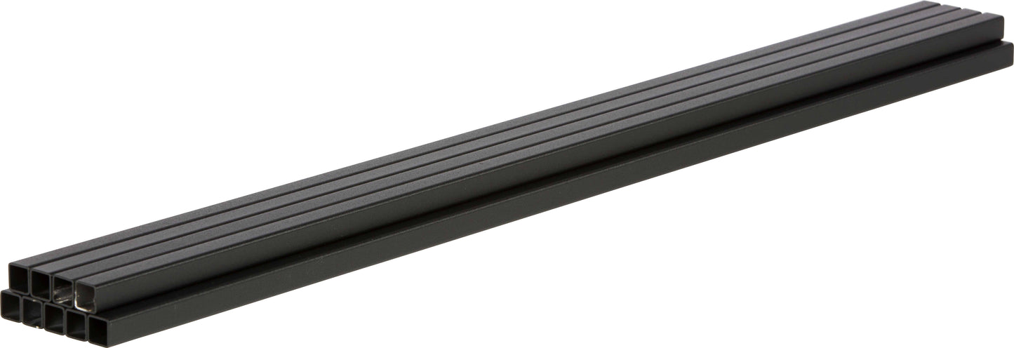 Railing 42" Tall - Aluminum Stair Handrail Kit - Powdercoated Black (per 6 feet)